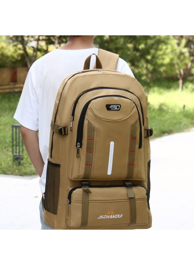 Large Capacity Outdoor Backpack Work Luggage Bag Expandable Travel Mountaineering Bag Schoolbag Travel Camping Business Travel-Color:Acu Camouflage-Capacity:80L - Image 5